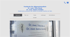 Desktop Screenshot of praxis-munk-schaefer.de