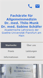 Mobile Screenshot of praxis-munk-schaefer.de